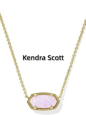 Elisa Gold Short Pendant Necklace